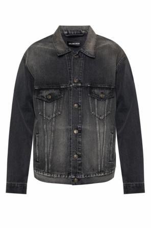 Kurtka jeansowa z przetarciami, zdjęcie 1 Kurtka jeansowa z przetarciami od Balenciaga